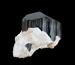 Schorl on Albite, Fano Mine, Little Cahuilla Mountain, Cahuilla Mining District, Riverside County, CA